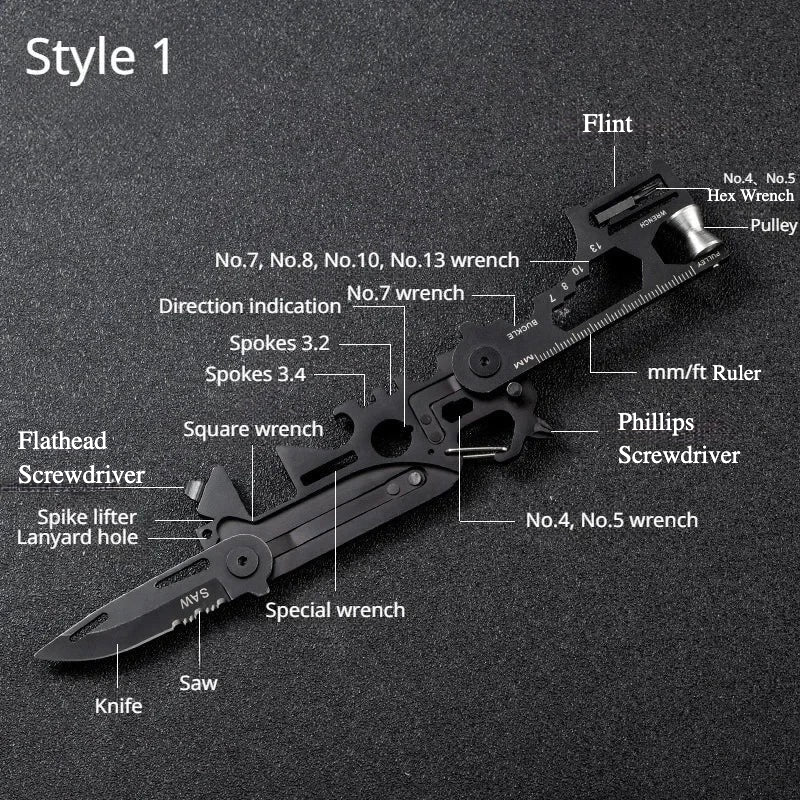 Multifunctional Outdoor Tool Card EDC