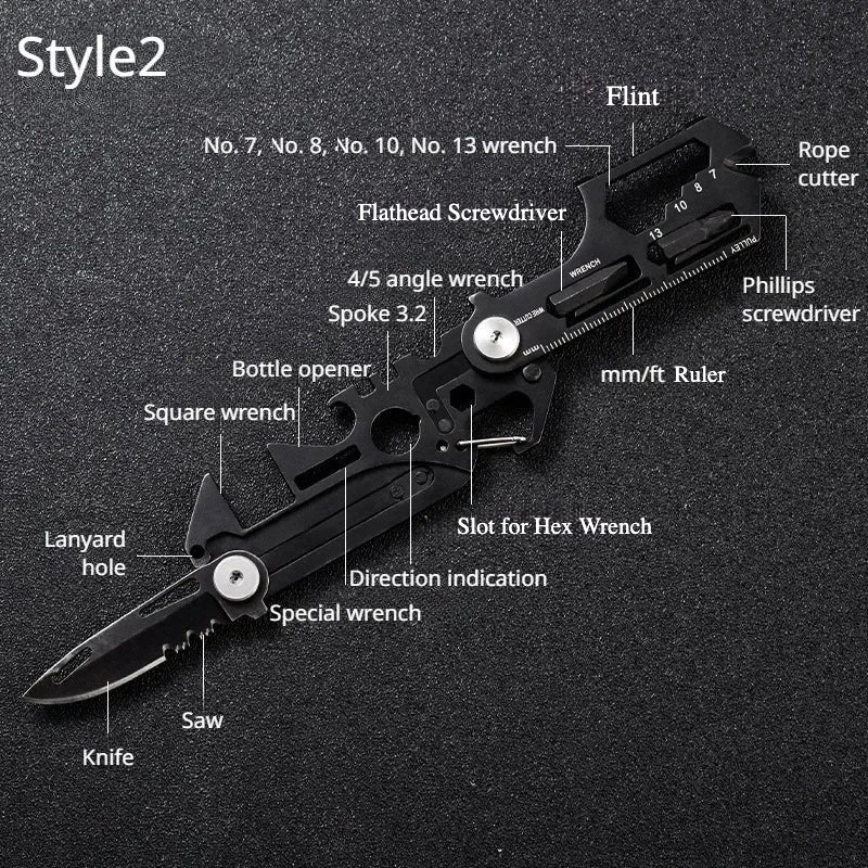 Multifunctional Outdoor Tool Card EDC